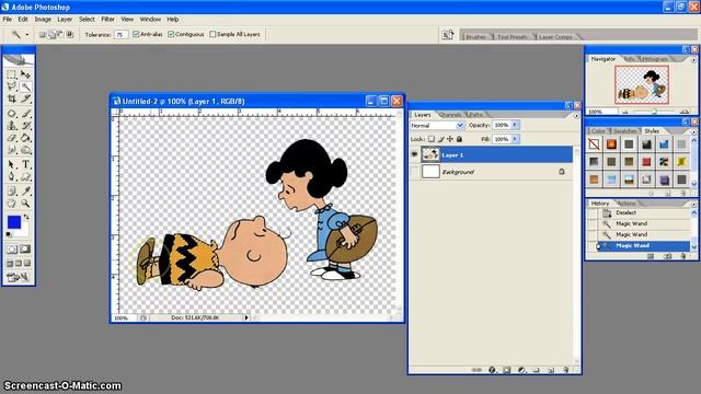 Magic Wand Tutorial- Photoshop смотреть онлайн