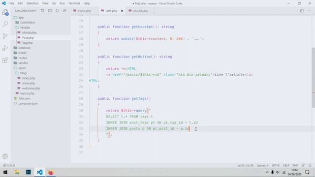 Développer site web complet en PHP POO смотреть онлайн