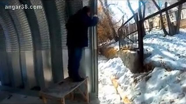 Теплый ангар из сэндвич панелей Бескаркасные ангары. Самостоятельная сборка сборно-разборного ангар смотреть онлайн