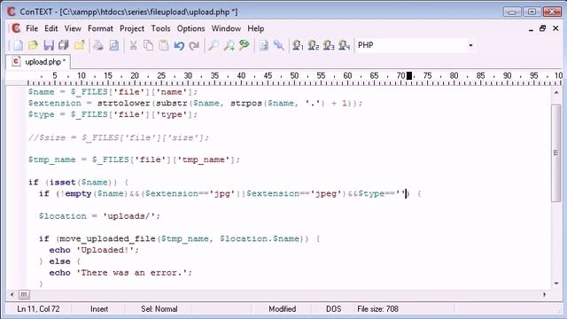 Beginner PHP Tutorial - 91 - Uploading Files_ Restricting File Extensions Part 2 смотреть онлайн