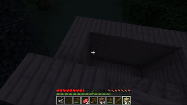 Выживаем ночью в Майнкрафт - сражаемся с водяным зомби и пауком-десантом! смотреть онлайн