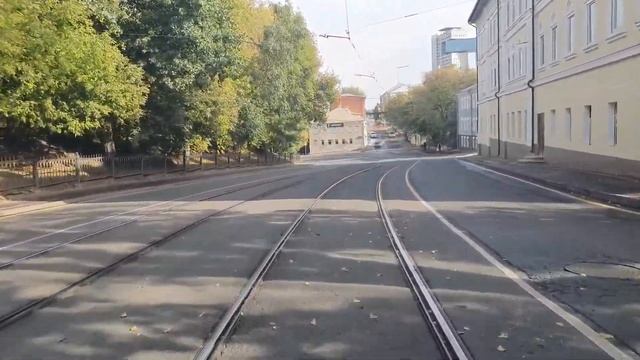 Москва трамвай Витязь-М маршрут № 20 Курский вокзал - Красноказарменная площадь (2х скорость) смотреть онлайн