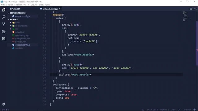 COMO COMPILAR SASS CON WEBPACK - TUTORIAL смотреть онлайн