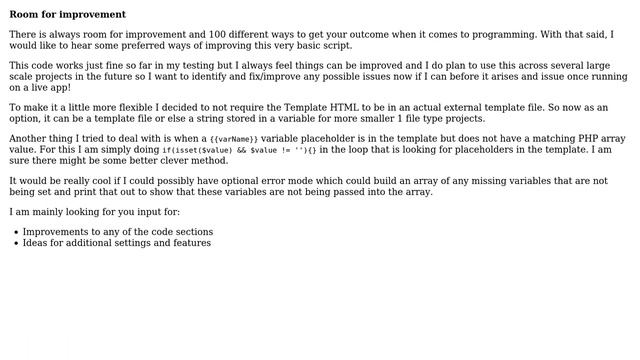 Code Review: Email Template Parser PHP Class (2 Solutions!!) смотреть онлайн