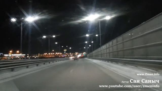 Едем по новому мосту на улице Мельникайте в городе Тюмень смотреть онлайн