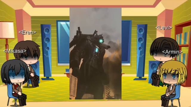 Aot React To Skibidi Toilet (50-59)