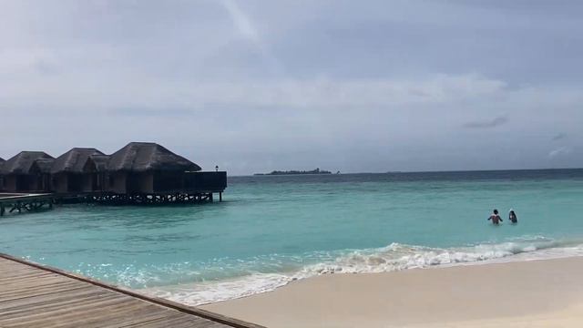 Косые пальмы и водные виллы на воде смотреть онлайн