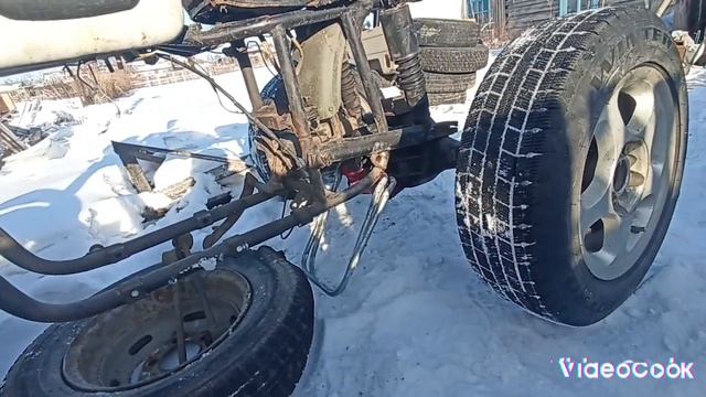Квадроцикл долгострой, примерка моста, часть 2. смотреть онлайн