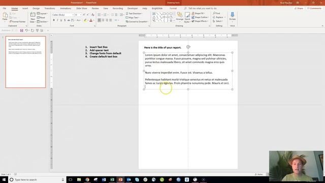 How to insert Lorem Ipsem Placeholder Text in PowerPoint [Build Reports in PPT] смотреть онлайн