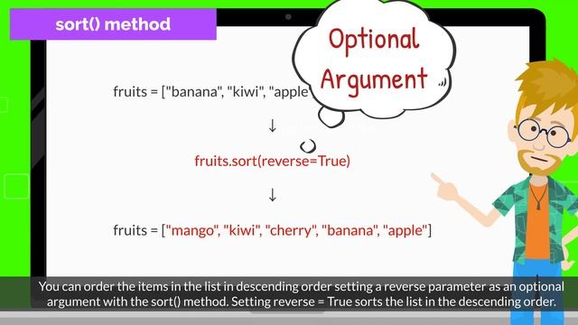 8. How to Sort List in Descending Order | Chapter 7.2 List Manipulation in Pygame Zero смотреть онлайн