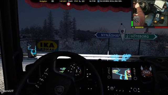 ETS2 | 046 | Örebro to Ventspils | Christmas Event '21 | SCANIA R 2016 смотреть онлайн