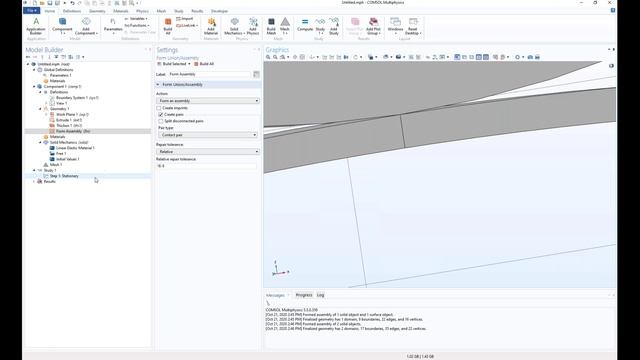 Механика контактного взаимодействия в COMSOL Multiphysics смотреть онлайн