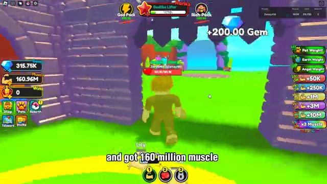 Noob To Pro | Strong Muscle Simulator | Roblox смотреть онлайн