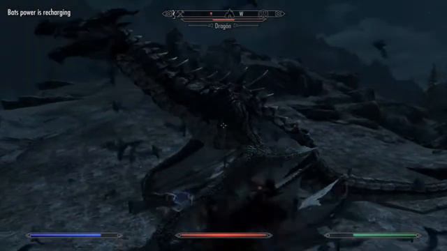 Skyrim-Vampire lord vs Dragon смотреть онлайн