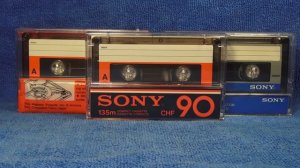 Аудиокассета SONY CHF 1980 год. #audiocassette