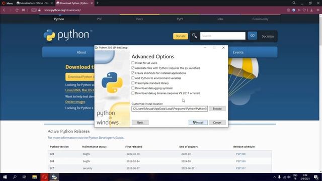Install Python 3.9 On Windows (UPDATED 2021) QUICK & EASY смотреть онлайн