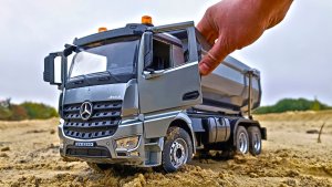 Большая радиоуправляемая модель ГРУЗОВИКА САМОСВАЛА. Про машинки.