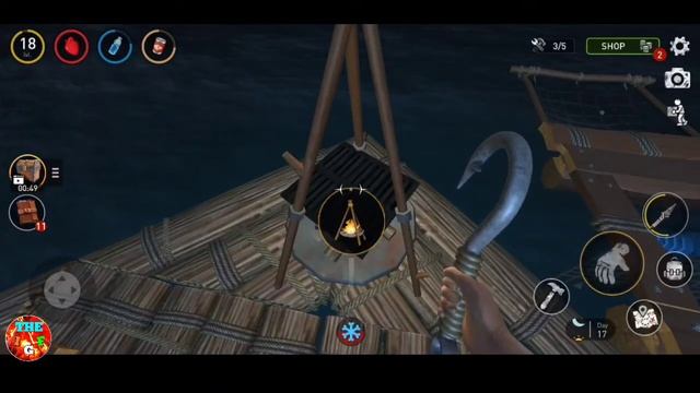 Making A Bonfire And Chair in Survival On Raft Ocean Nomad The IGF Games Raft survival in Hindi Ep смотреть онлайн