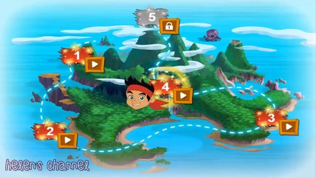 Jake and the Never Land Pirates - Never Land Rescue - Jake's World Game - Online Game for Children смотреть онлайн