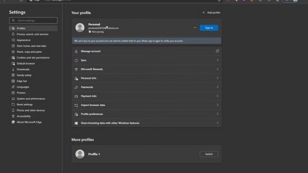 How To Remove And Delete Account Profile on Microsoft Edge Browser