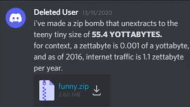 55.4 yottabyte zip bomb смотреть онлайн
