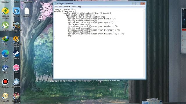 『JAVA』Input/Output Code using Notepad and CMD смотреть онлайн