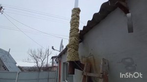 утепление трубы дымохода  своими руками (недорого и надёжно)