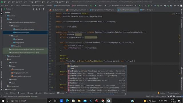 Nested Recyclerview in android studio | Nested recyclerview android example | Nested recyclerview смотреть онлайн