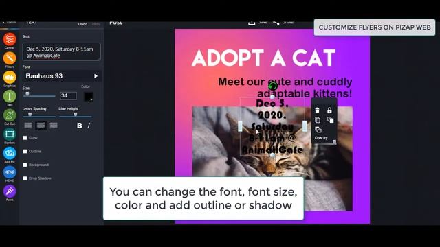 piZap's Quick Photo Editing Tutorial: Customize Flyers on piZap Web смотреть онлайн