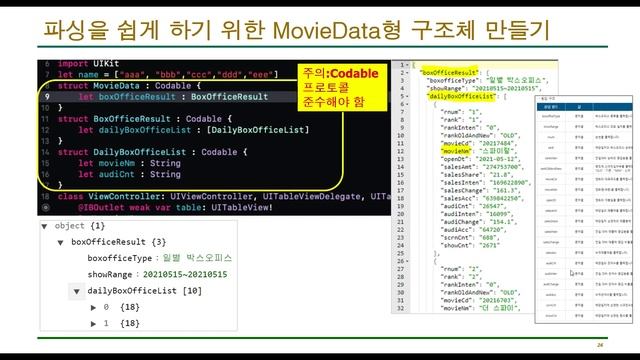 Swift 강좌 13-5 : JSON 파싱를 위한 구조체(struct) 만들기 смотреть онлайн