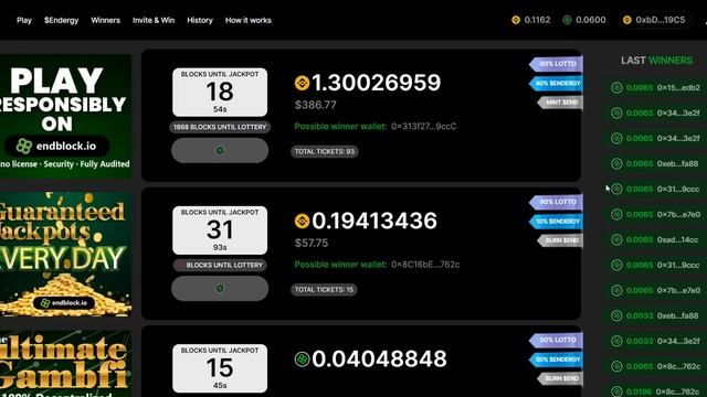 Endblock - New Gambling DeFi / Play & Win BNB смотреть онлайн