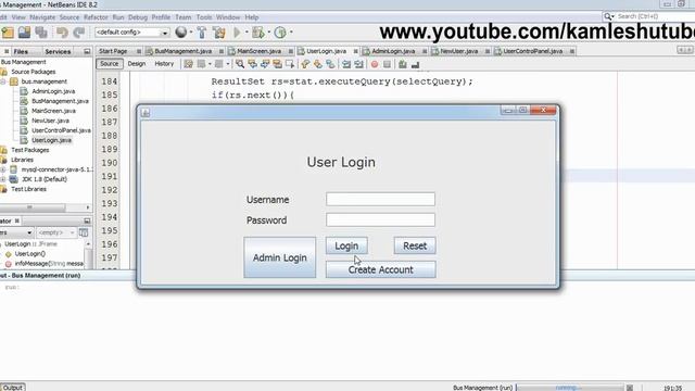 8 - How to pass data from One JFrame to Another - Java Swing Project смотреть онлайн