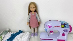 Детская швейная машинка, которая шьет по-настоящему. Шьем для кукол