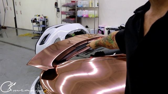 Rose Gold Chrome Porsche Panamera Turbo Part 1 By @ckwraps смотреть онлайн