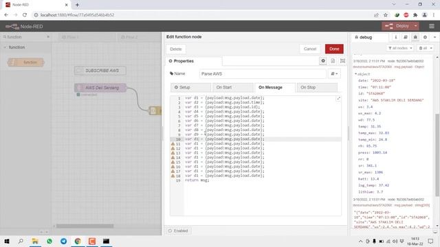 Parse Data MQTT AWS Campbell Node Red смотреть онлайн