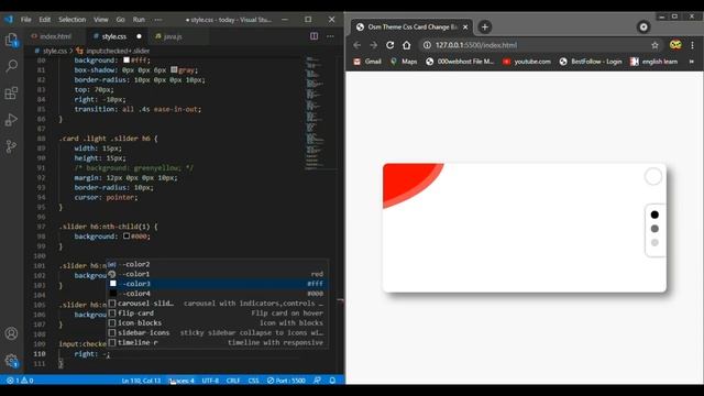 Osm Theme Css Card Change Background And Color | Html And Css, Javascript смотреть онлайн