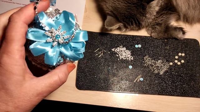 Новогодний шар от волшебной мастерской// Новогоднее украшение// смотреть онлайн