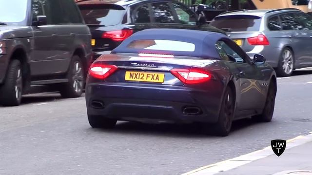 LOUD Maserati GranTurismo (Mc Stradale) INVASION in London! REVS & More Sounds! смотреть онлайн