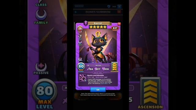Обзор Бастет | Bastet | Дюна Пески | Пятый сезон | Империя пазлов | Empires & Puzzles | Фиолетовый смотреть онлайн