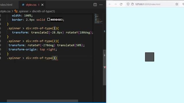 3D Animation CSS Loader spinners смотреть онлайн