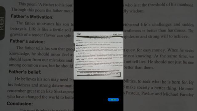 unit 5 poem (A father to his son ) paragraph explanation смотреть онлайн