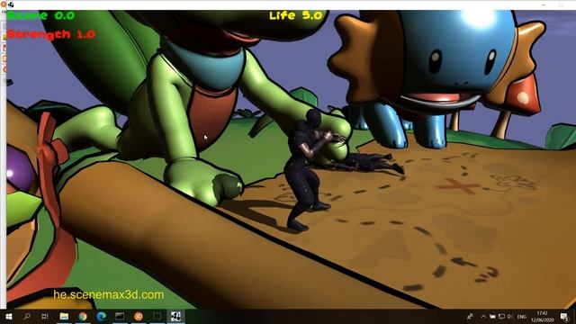 Simple Ninja Combat Game Demo смотреть онлайн