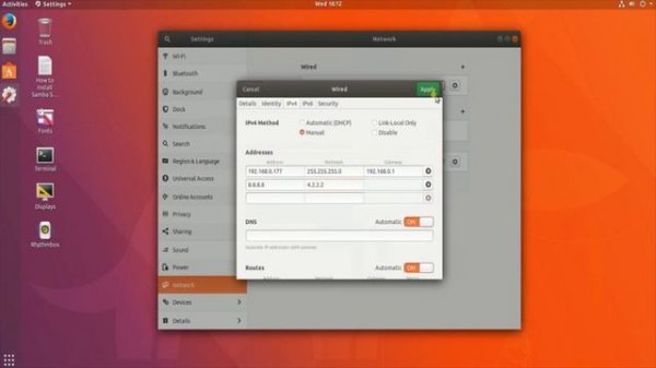 How to configure network IP address in Ubuntu 20.10, IP configuration on Ubuntu 18.10, Set IP Ubunt