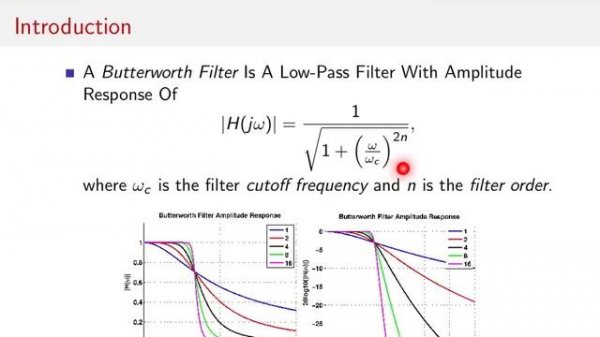 Butterworth Filter - 01 - Introduction
