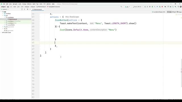 Kotlin - Jetpack Compose | Top App Bar #1 смотреть онлайн