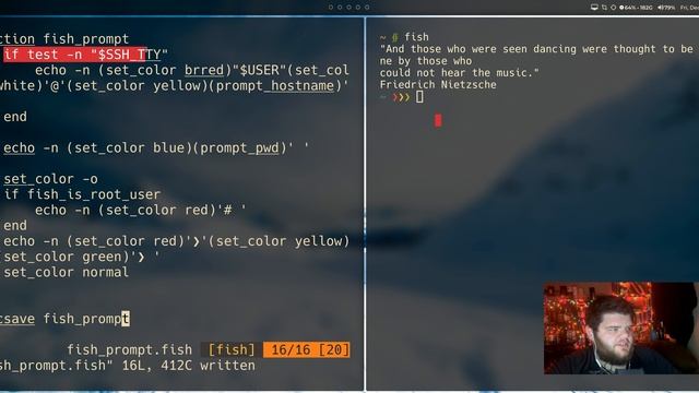Building a Custom Fish Prompt // 25 Days of Linux смотреть онлайн