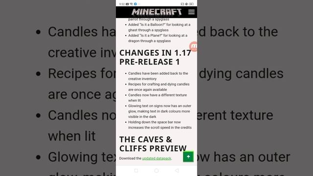 Minecraft net: 1.17 pre-release 1 released! many new caves and cliffs achievements and manybug fixe смотреть онлайн