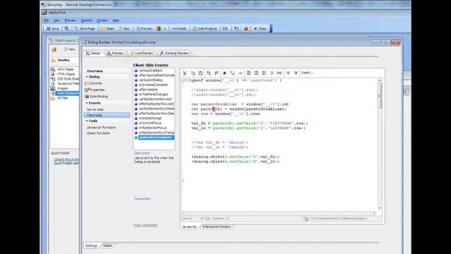 Alpha Five v11 Dialog component how to runjavascript afte rtarget dialog opens 2 смотреть онлайн