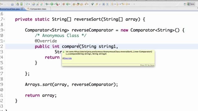 Java Anonymous Class смотреть онлайн