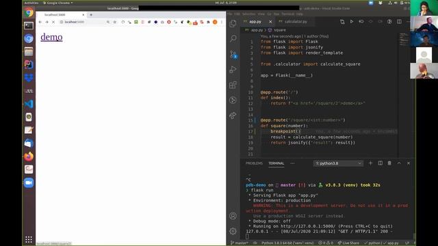 Jürgen Gmach - PDB (Python Debugger) to debug your Flask App [LIGHTNING TALK] [LIGHTNING TALK] смотреть онлайн